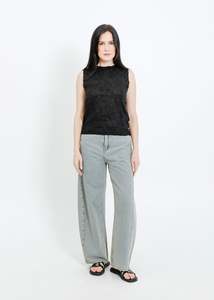 Knit Tops: NANCY KNIT TANK / ONYX