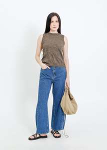 Knit Tops: NANCY KNIT TANK / CLOVE