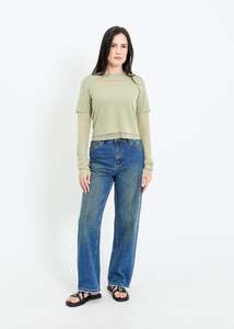 Knit Tops: SANSA KNIT TOP / SAGE