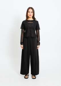 SANSA KNIT TOP / BLACK