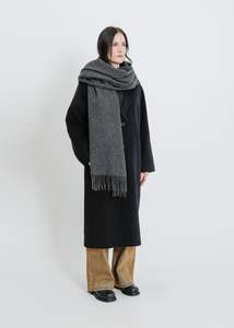 Winter Scarves: FRANCESCA SCARF / CHARCOAL