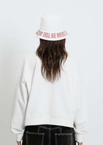 Winter Hats: ROSE NOLAN HAT / WHITE-RED