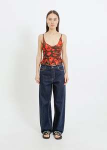 DANSON CAMI / FRAGILE BLOOMS - CHOCOLATE-POPPY