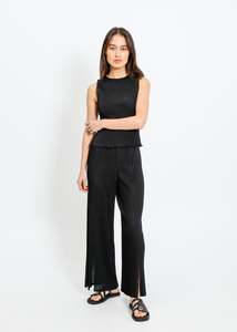 MIA PLEAT PANT / BLACK