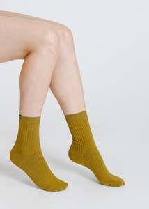 DREW SOCKS / OLIVE GREEN