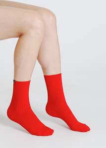 Accessories: DREW SOCKS / RED