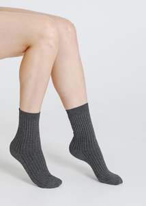 DREW SOCKS / CHARCOAL