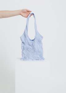 Accessories: BLOOM TOTE / BLUE-WHITE