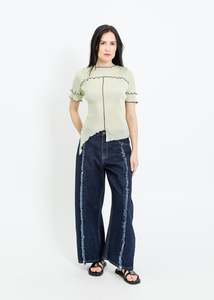 Sale Tops: WALKER PLEAT TOP / SAGE