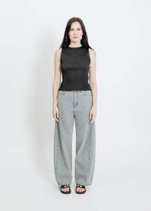 EMMA PLEAT TOP / BLACK