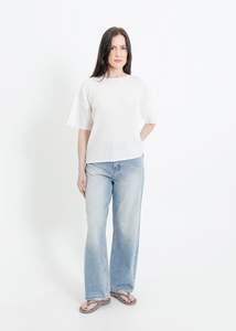 Shirts Shirts By Colour White Shirts: MADISON PLEAT TOP / WHITE