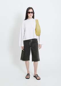 WEAVER LONG SLEEVE TEE / WHITE