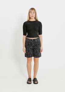 Denim: CARSON DENIM SHORT / ONYX