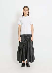 RAVEN SKIRT / BLACK-WHITE