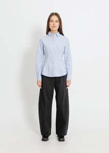 Shirts: HANIYA SHIRT / BLUE-BEIGE