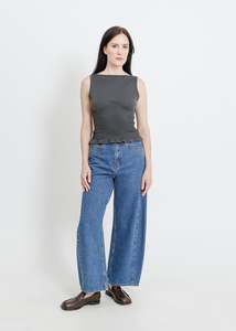 Tops Tops By Colour Black Tops: MARIANNA TOP / GRAPHITE