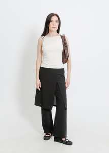 Workwear Work Pants: SLOANE PANT SKIRT / BLACK