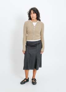 Knit Tops: Lily Knit Cardi / Beige-Mint