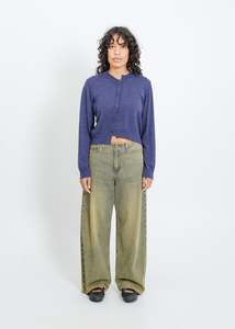 Seamus Knit Cardi / Steelblue Marle