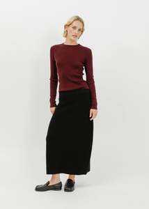 Skirts: Leo Knit Skirt / Black
