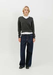 Knit Tops: Nicolas Knit Top / Charcoal