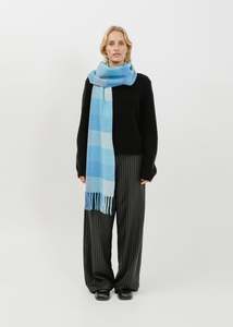 Lilah Scarf / Blue Check