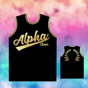 Products: Black Basketball Singlet - Resell - Alpha Cheer NZ
