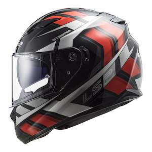 LS2 FF320 Stream Evo Loop Helmet - Black/Red