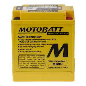 Other Accessories Road: Motobatt Battery Quadflex AGM - MB9U
