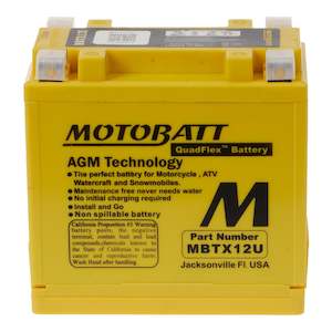 Motobatt Battery Quadflex AGM - MBTX12U