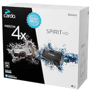 Cardo Intercoms Comms Mounts Road: Cardo FREECOM 4X & SPIRIT HD Combo Pack