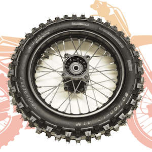 Forza Brand: FORZA FMX125 FMX140 Rear Disc Wheel with Tyre, Tube, Steel Rim