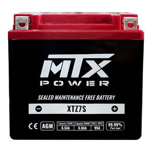 Batteries Other Accessories Road: MTX Power Battery AGM - XTZ7S (fits YTX5L-BS)