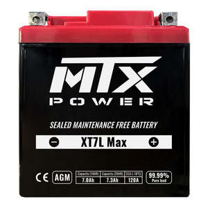 Batteries Other Accessories Road: MTX Power Battery AGM - XT7L Max (fits YTX7L-BS)