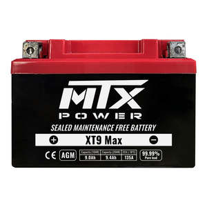 Batteries Other Accessories Road: MTX Power Battery AGM - XT9 Max (fits YTX9-BS )