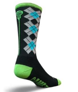 Lacrosse Accessories: Sock Guy Game On Check Sticks Lacrosse Crew Socks