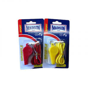 Football Accessories: Madison Plastic Whistle With Lanyard