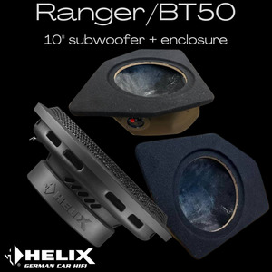 Subwoofers: Helix Ford Ranger/Mazda BT50 10" sub and enclosure