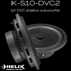 Subwoofers: Helix IK-S10-DVC2 shallow 10" sub