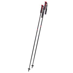 Komperdell Booster Speed Carbon Poles - Black/Red