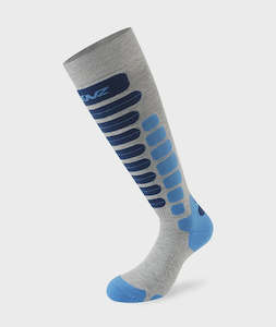 Lenz Skiing 2.0 Socks Light Grey/Blue