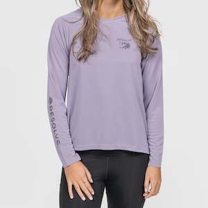 Stripey Ripple Crew Womens / Lavender Aura