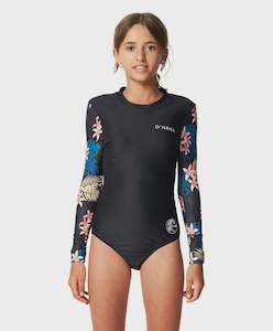 Kids Swimwear: O'Neill Girl's Bahia Lycra BZ LS Surf Suit
