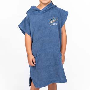 Albacares Towel Poncho Kids / Vintage Blue