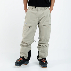 Mens Snow Pants: Planks Pants - Good Times Insulated - Mushroom 2024