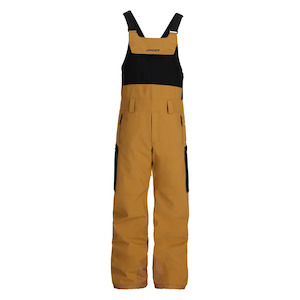 Mens Snow Pants: Spyder Terrain Bib Pants - Caramel