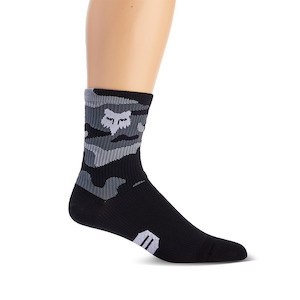 Mens Mtb Socks: Fox 6 Inch Ranger Socks - Black Camo