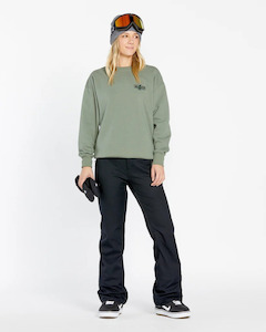 Womens Snow Pants: Volcom Genus Stretch Pant - Black