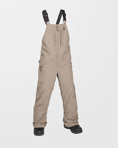 Youth Snow Jackets: Volcom Barkley INS Bib Overall - Chestnut Brown