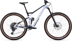 Enduro Bikes 1: Cube Stereo 150 C:62 Race 29 2022 - Flashwhite n Carbon